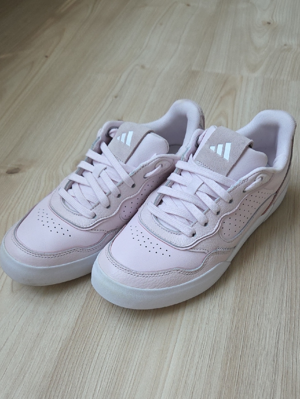 adidas Women's Pink Golf Grand Court Sneakers
